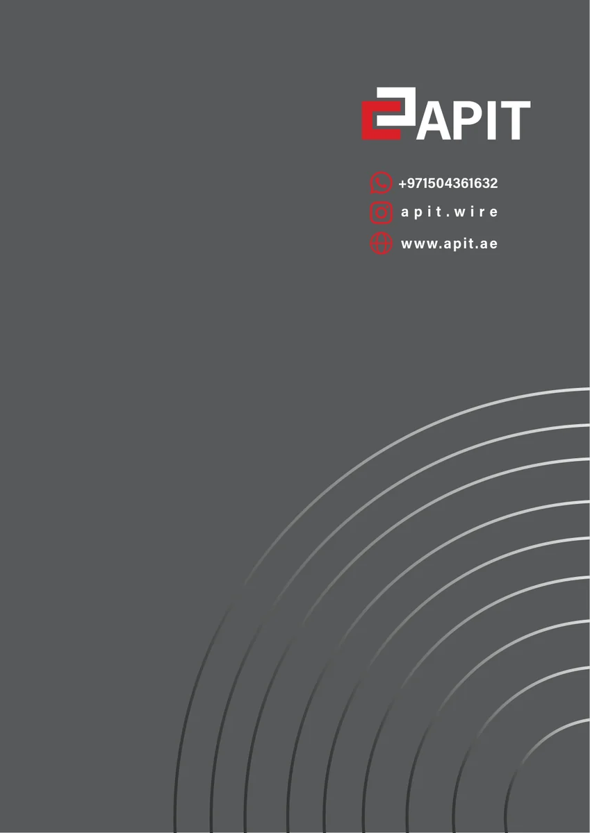 Cover of the official APIT product catalogue