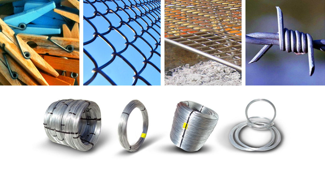 Galvanized wire for industrial use