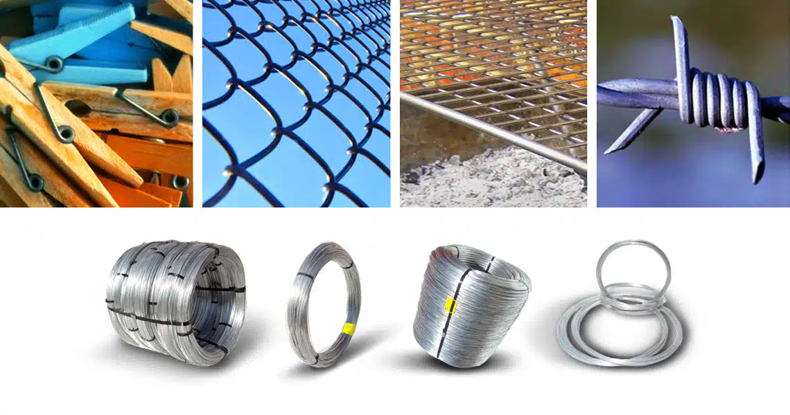 Galvanized wire for industrial use