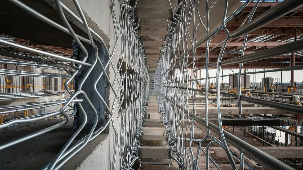 Application of galvanized steel wire in increasing the strength of concrete and metal structures