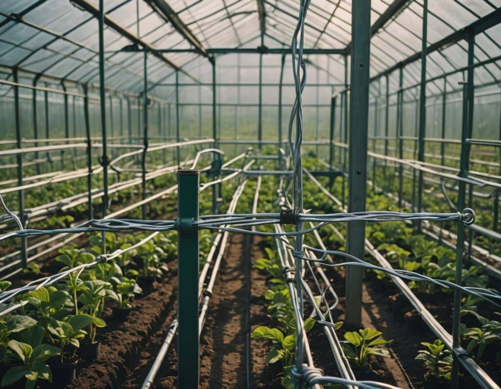 Galvanized wire in the construction of greenhouses